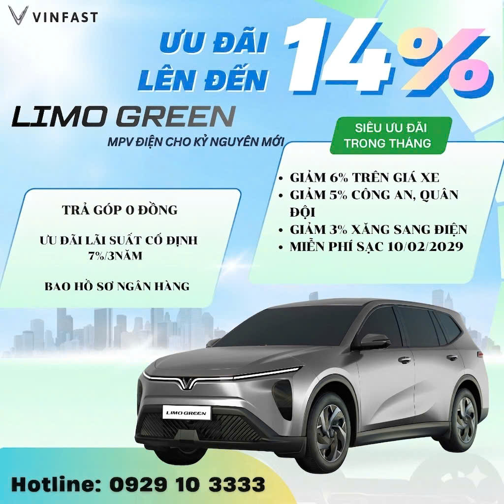 gia xe vinfast limo tot nhat tai vinfast ky nguyen xanh ben cat